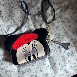 Disney parks loungefly crossbody French mini beret purse